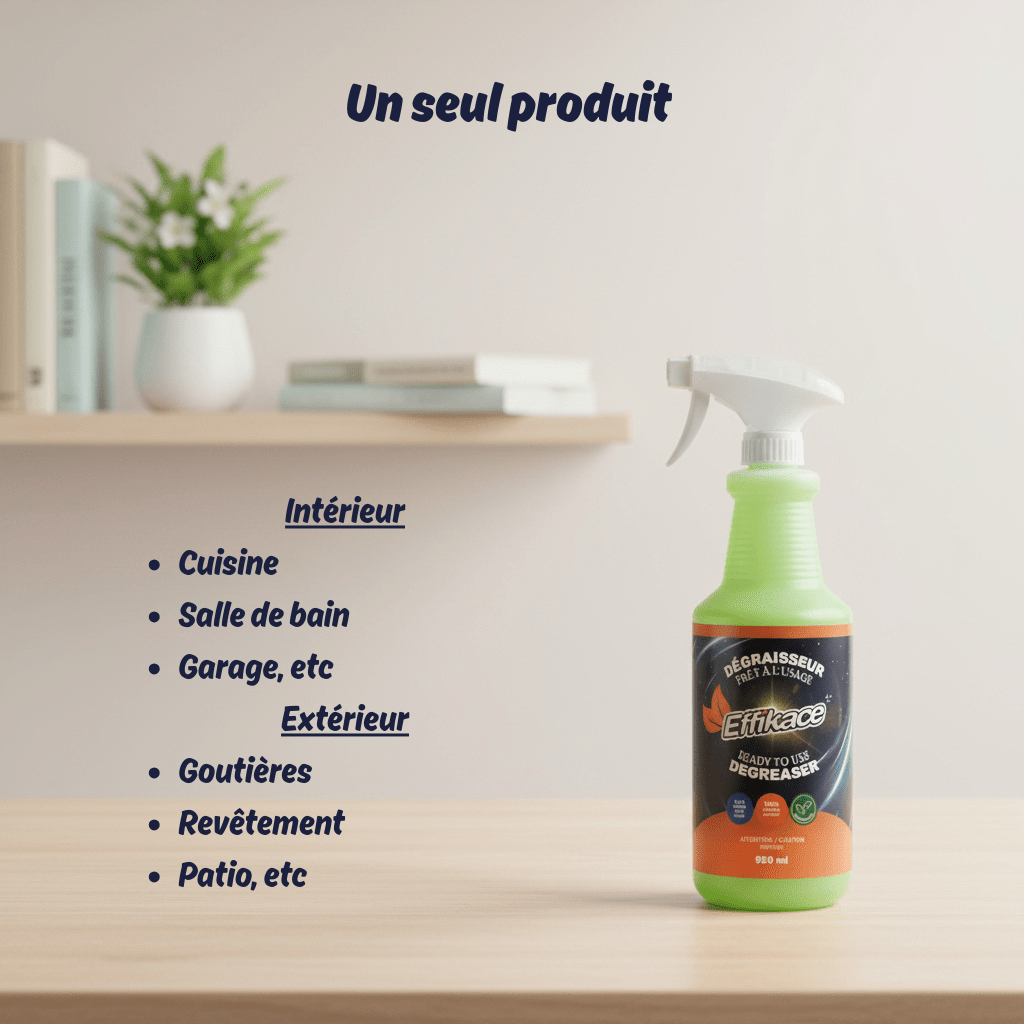Nettoyant dégraissant prêt à l’emploi - Produits Effikace inc.